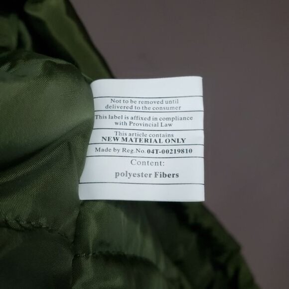 NWT Aqua Puffer Coat Anorak Army Green Hooded Coat Size S‎ - Picture 12 of 14